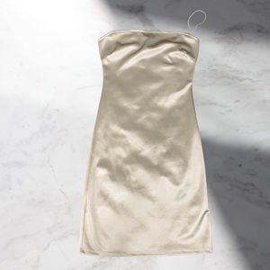 Windsor gold mini dress